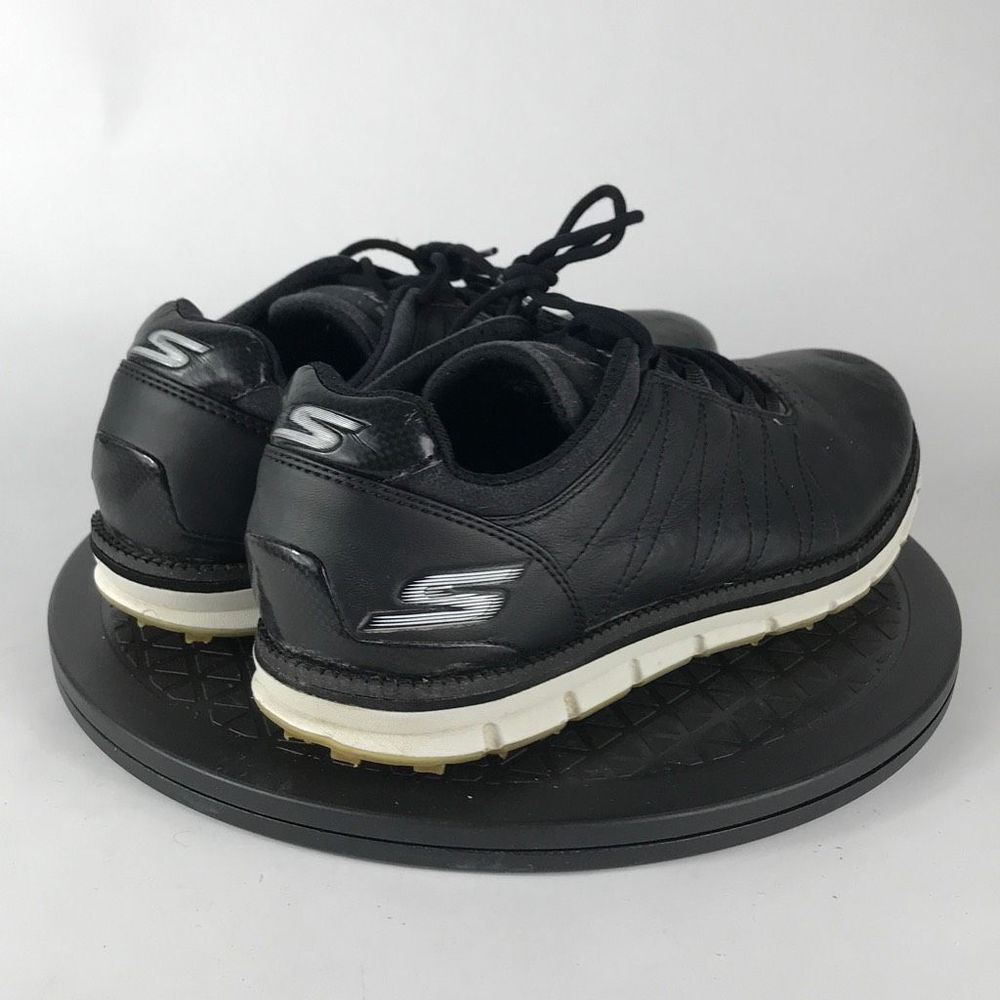 Skechers Go Golf Elite Black Leather Spikeless Golf Shoes 53530 Men’s Size 8 - Picture 5 of 12